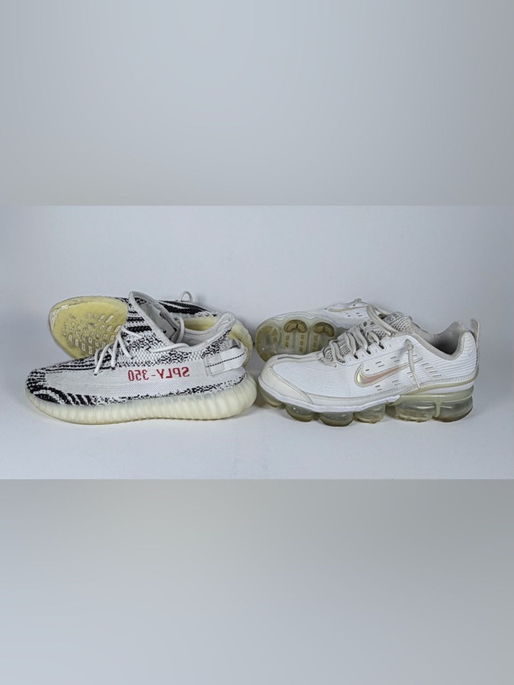 Yeezy Zebra Stripe & Nike sneaker bundle Yeezy size 10 Nike size 9